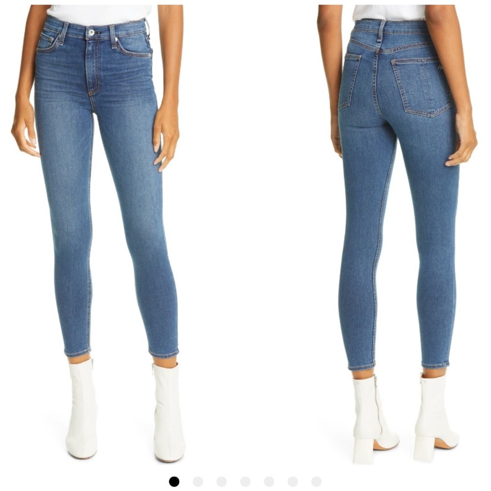 Rag & Bone Nina High Waist Ankle Skinny Jeans